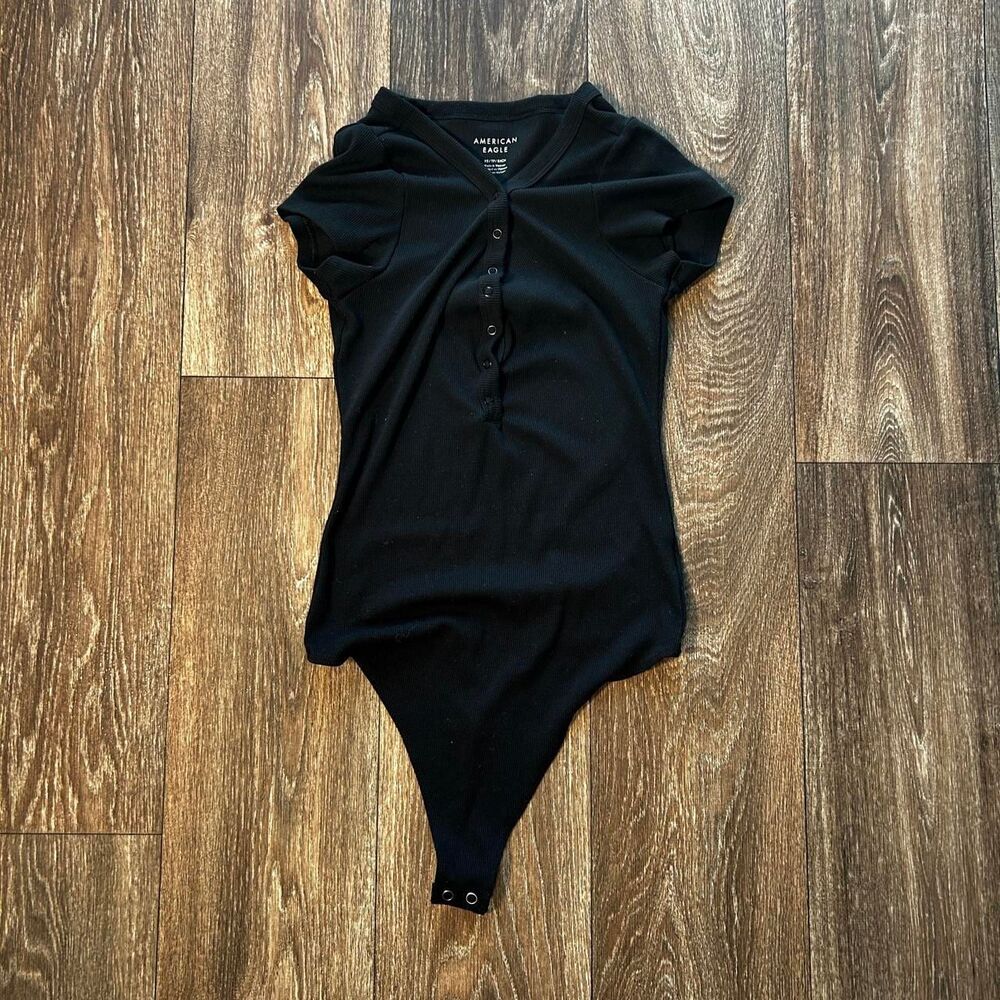 American-eagle Women's Black Bodysuit